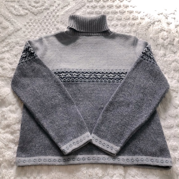 Adele Nordic print lavender turtleneck sweater - Picture 7 of 9